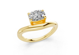 Lyriel Elongated Cushion Diamond  Engagement Ring