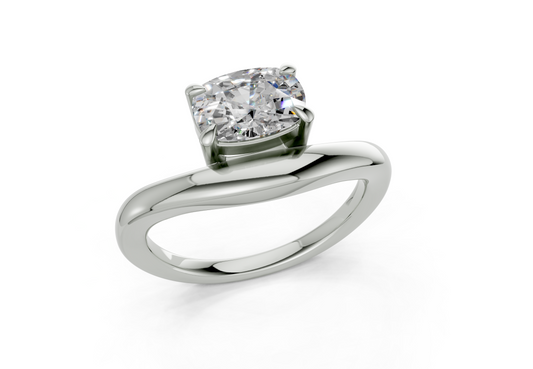 Lyriel Elongated Cushion Diamond  Engagement Ring