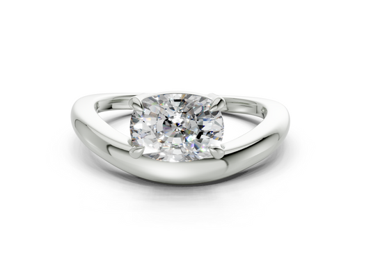 Lyriel Elongated Cushion Diamond  Engagement Ring