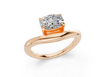 Lyriel Elongated Cushion Diamond  Engagement Ring