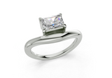 Lyriel Radiant Diamond  Engagement Ring