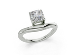 Lyriel Radiant Square Diamond  Engagement Ring