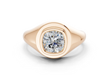 Ziora Cushion Square Diamond  Engagement Ring