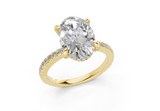 Sael Oval Diamond  Engagement Ring