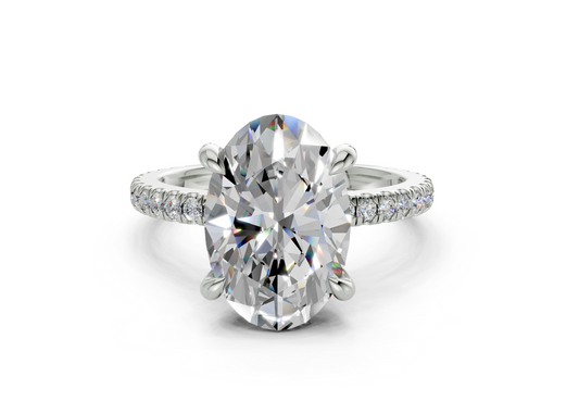 Sael Oval Diamond  Engagement Ring