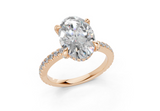 Sael Oval Diamond  Engagement Ring