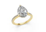 Sael Pear Diamond  Engagement Ring