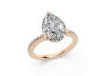 Sael Pear Diamond  Engagement Ring