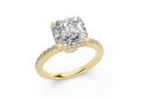 Sael Radiant Square Diamond  Engagement Ring