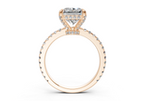 Sael Radiant Square Diamond  Engagement Ring