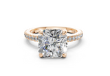 Sael Radiant Square Diamond  Engagement Ring