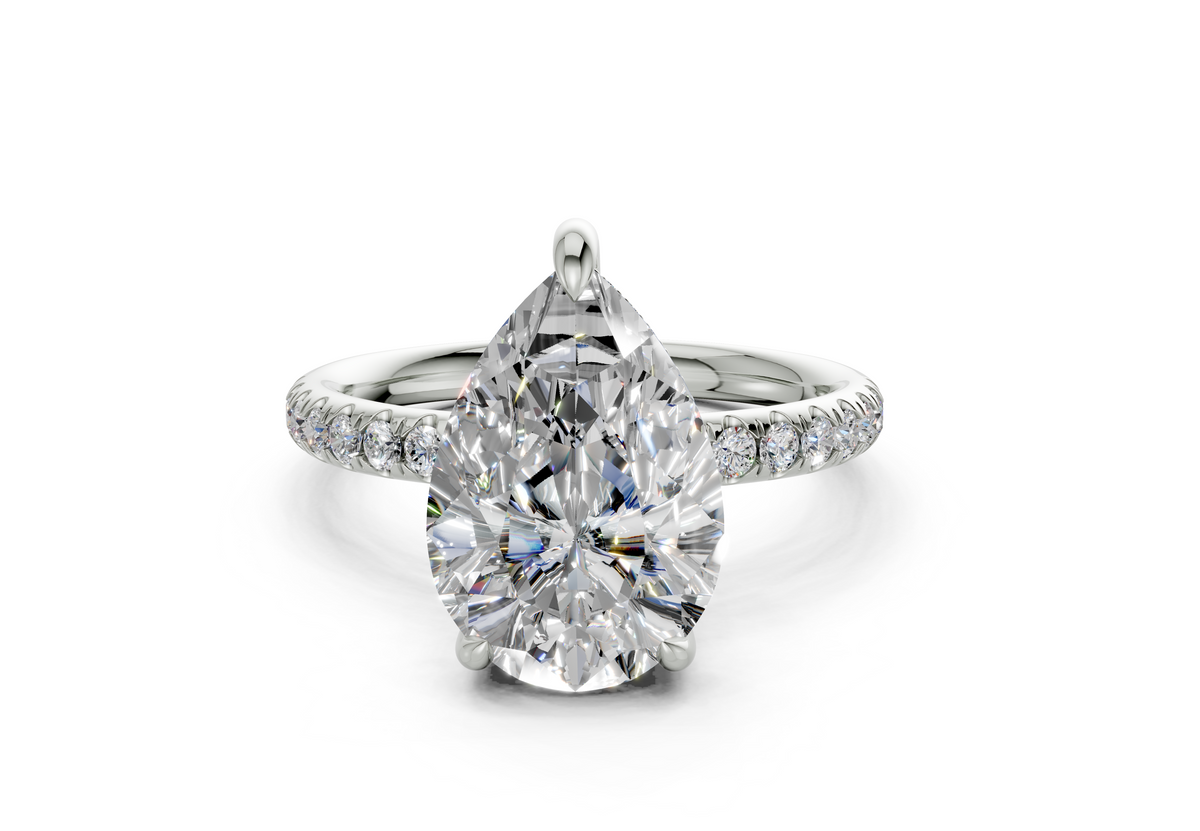 Orithia Pear Diamond  Engagement Ring