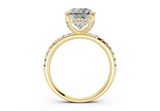 Orithia Radiant Square Diamond  Engagement Ring