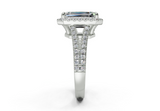 Essira Emerald Diamond  Engagement Ring