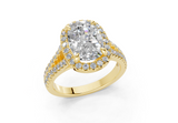 Essira Elongated Cushion Diamond  Engagement Ring