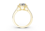 Essira Elongated Cushion Diamond Engagement Ring