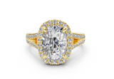 Essira Elongated Cushion Diamond  Engagement Ring