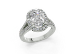 Essira Elongated Cushion Diamond Engagement Ring