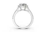 Essira Elongated Cushion Diamond  Engagement Ring