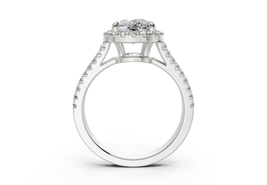 Essira Elongated Cushion Diamond Engagement Ring