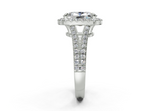 Essira Elongated Cushion Diamond  Engagement Ring