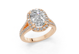 Essira Elongated Cushion Diamond  Engagement Ring