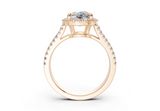 Essira Elongated Cushion Diamond  Engagement Ring