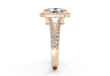 Essira Elongated Cushion Diamond  Engagement Ring