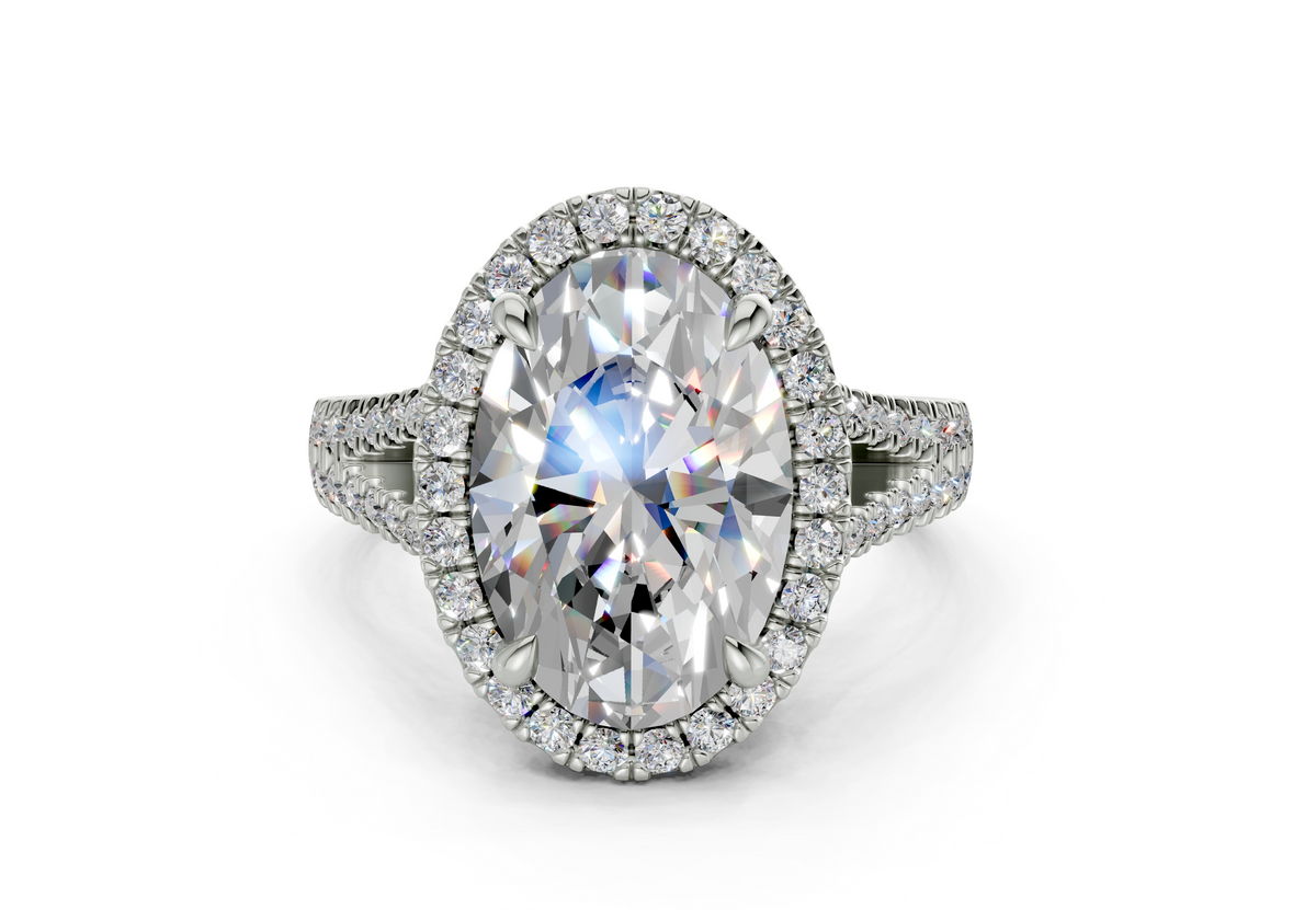 Essira Oval Diamond Engagement Ring