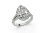 Essira Pear Diamond Engagement Ring