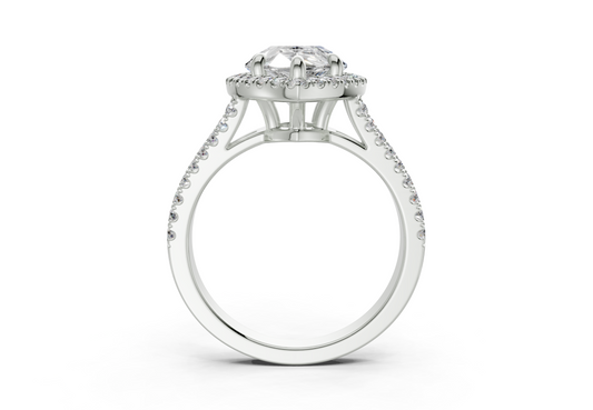 Essira Pear Diamond Engagement Ring