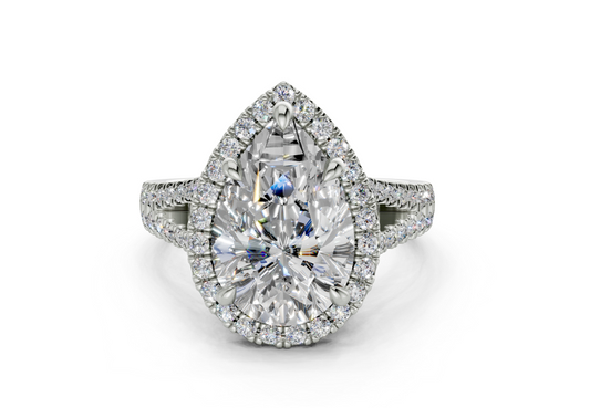 Essira Pear Diamond Engagement Ring