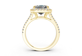 Essira Asscher Diamond  Engagement Ring