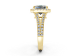 Essira Asscher Diamond  Engagement Ring