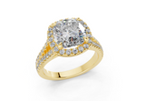 Essira Cushion Square Diamond  Engagement Ring