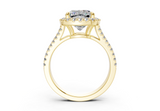 Essira Cushion Square Diamond  Engagement Ring