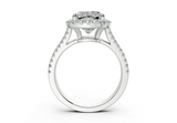 Essira Cushion Square Diamond  Engagement Ring