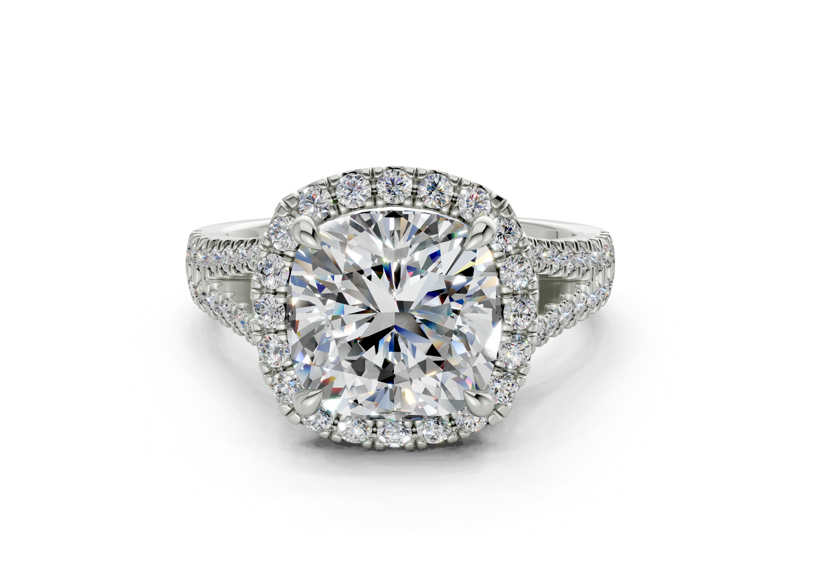 Essira Cushion Square Diamond  Engagement Ring