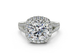 Essira Cushion Square Diamond  Engagement Ring