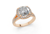 Essira Cushion Square Diamond  Engagement Ring