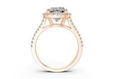 Essira Cushion Square Diamond Engagement Ring