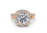 Essira Cushion Square Diamond  Engagement Ring