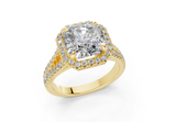 Essira Radiant Square Diamond  Engagement Ring