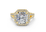 Essira Radiant Square Diamond  Engagement Ring