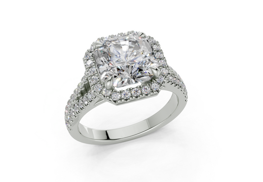 Essira Radiant Square Diamond  Engagement Ring