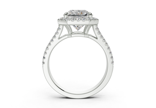 Essira Radiant Square Diamond Engagement Ring