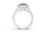 Essira Radiant Square Diamond  Engagement Ring