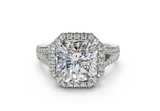 Essira Radiant Square Diamond Engagement Ring