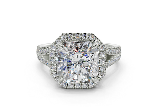 Essira Radiant Square Diamond  Engagement Ring