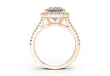 Essira Radiant Square Diamond  Engagement Ring